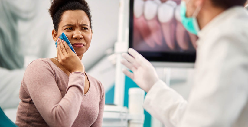 patient with tooth nerve damage